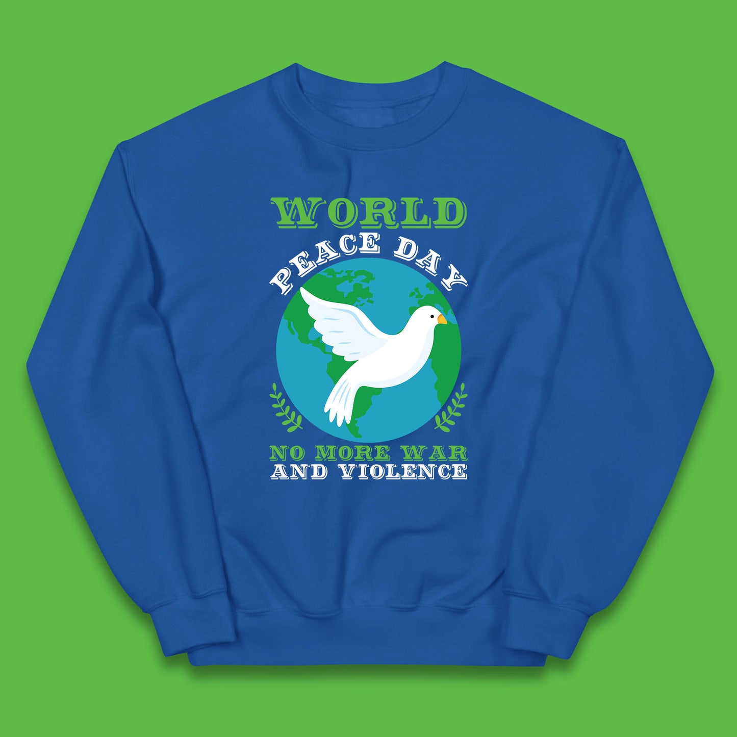 World Peace Day No More War And Violence Human Rights Stop War Kids Jumper