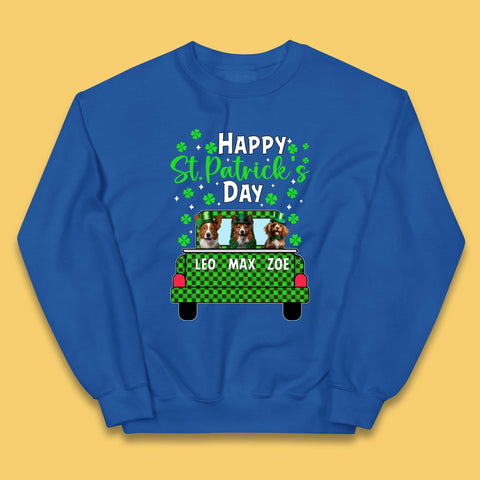 Personalised Dog St. Patrick's Day Kids Jumper