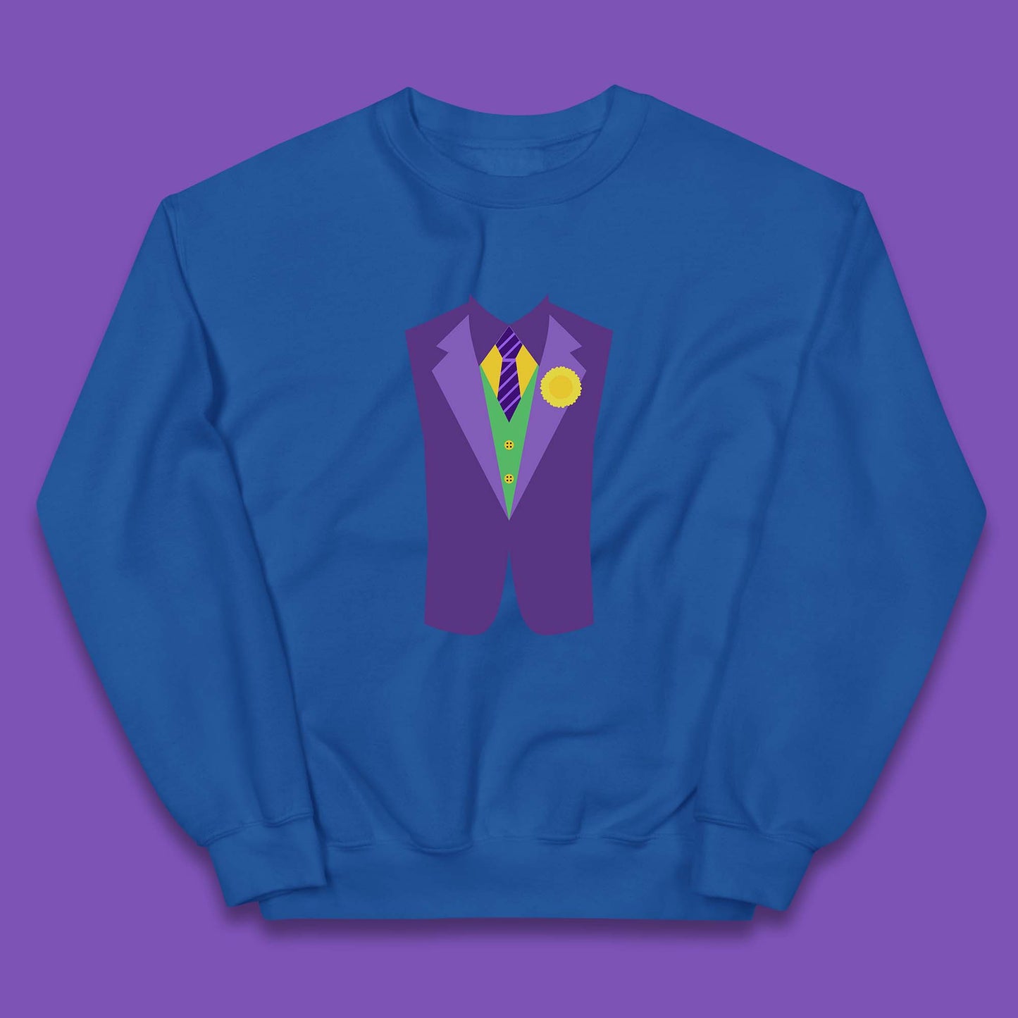 Funny Tuxedo Mardi Gras Tux Party Celebration Costume Kids Jumper