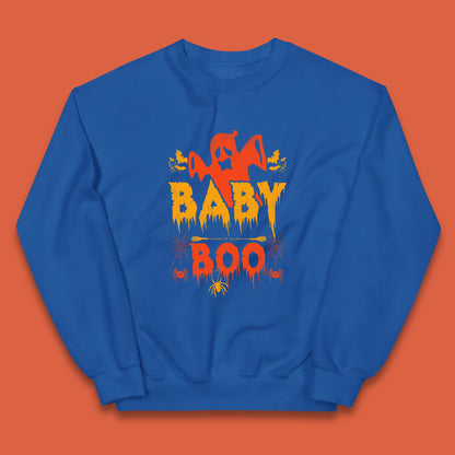 Baby Boo Happy Halloween Spooky Funny Baby Boo Ghost Kids Jumper