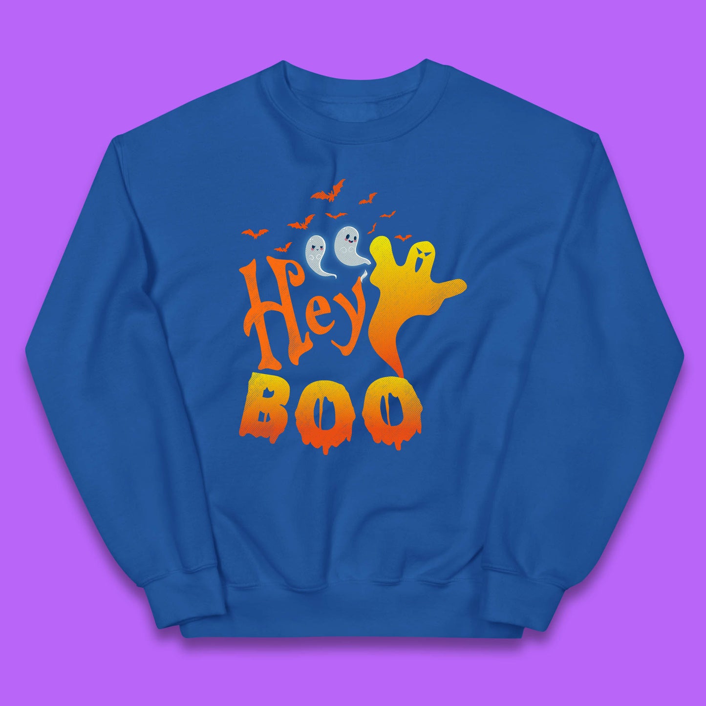 Whispers in the Moonlit Night Hey Boo Horror Scary Costume Halloween Boo Wear Kids Jumper