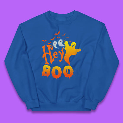 Whispers in the Moonlit Night Hey Boo Horror Scary Costume Halloween Boo Wear Kids Jumper