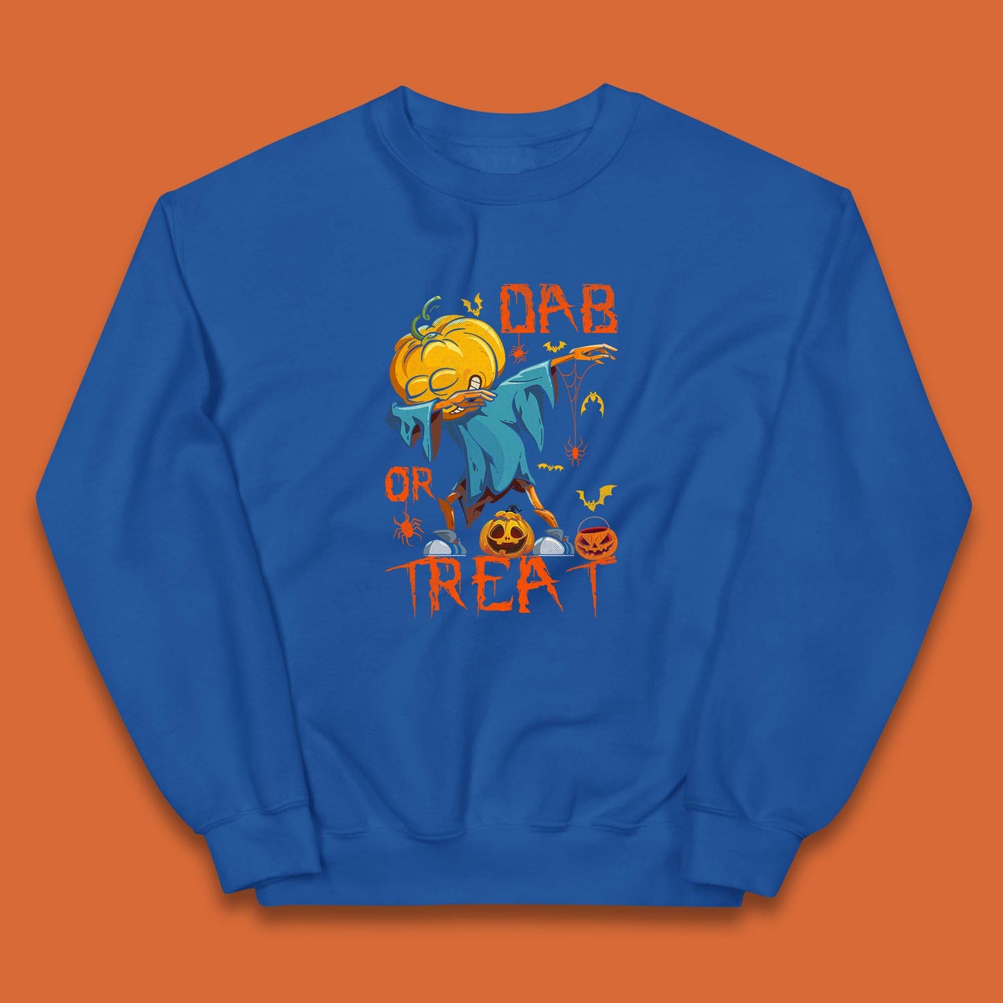 Dab Or Treat Scarecrow Dabs Halloween Dabbing Dance Horror Scary Kids Jumper