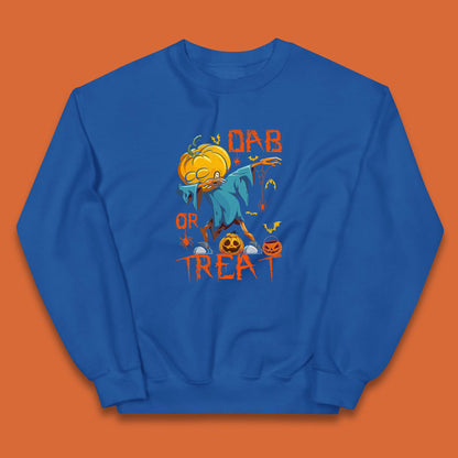 Dab Or Treat Scarecrow Dabs Halloween Dabbing Dance Horror Scary Kids Jumper