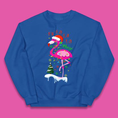 flamingo christmas jumper