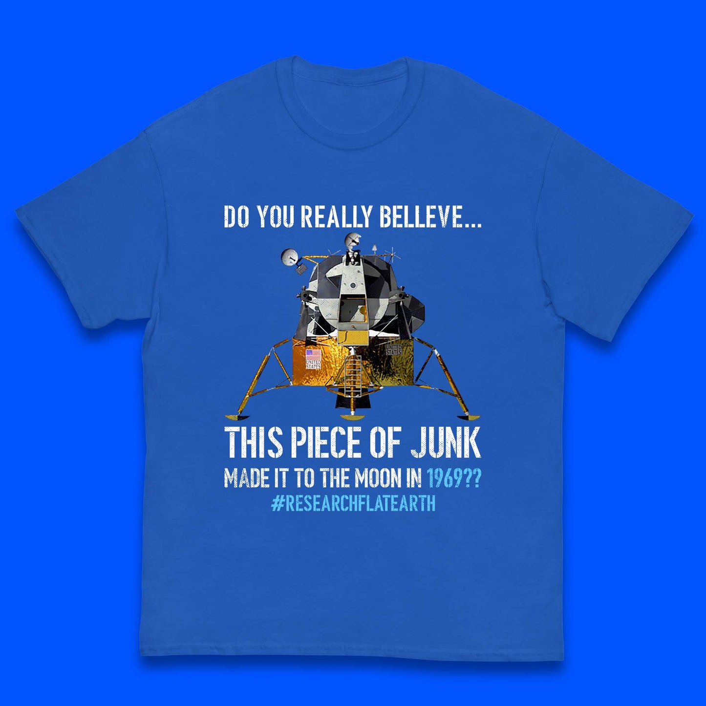 Research Flat Earth Kids T-Shirt