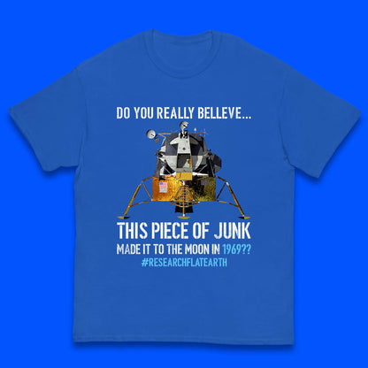 Research Flat Earth Kids T-Shirt