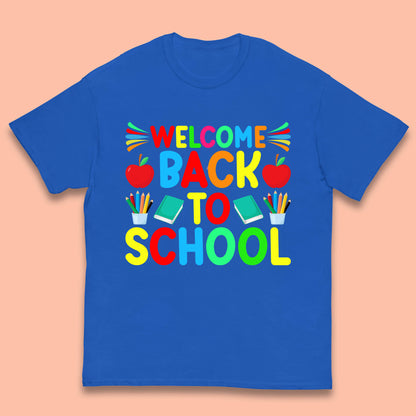 Welcome Back To School Happy First Day Of School Western School Kids T Shirt