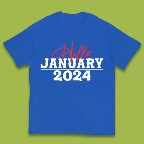 Hello January 2024 Kids T-Shirt