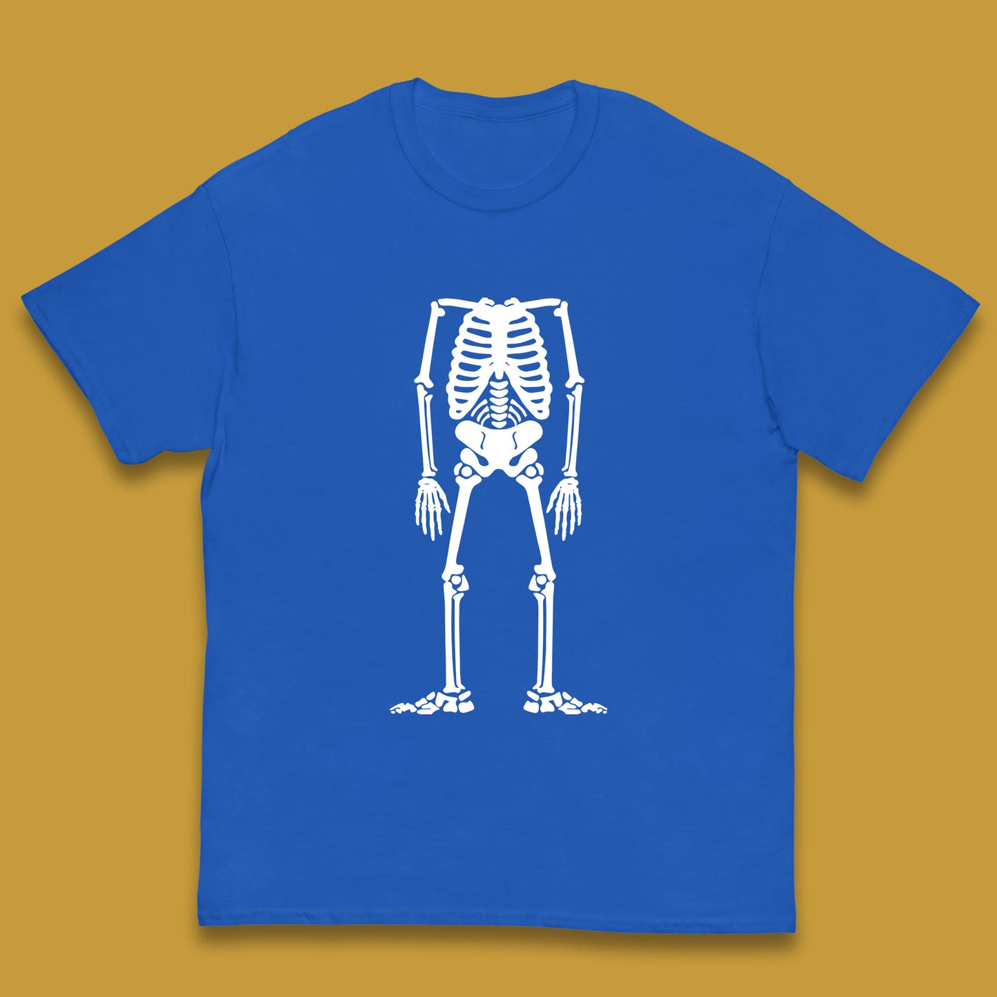 Skeleton Without Head Halloween Headless Skeleton Horror Scary Skull Kids T Shirt