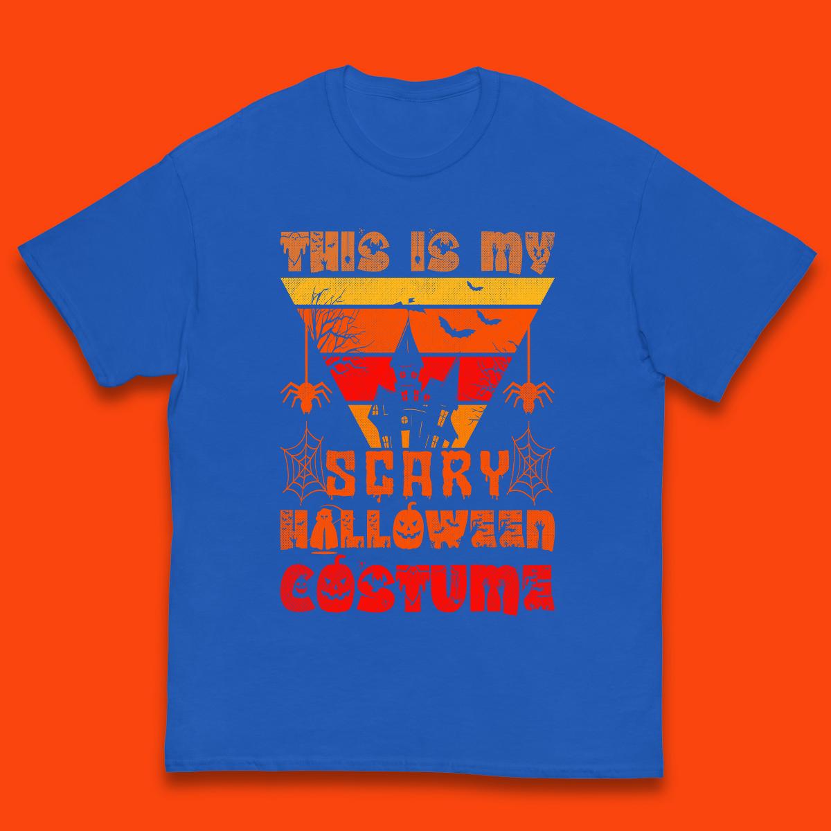 This Is My Scary Halloween Costume Spooky Haunted House Creepy Halloween Kids T Shirt