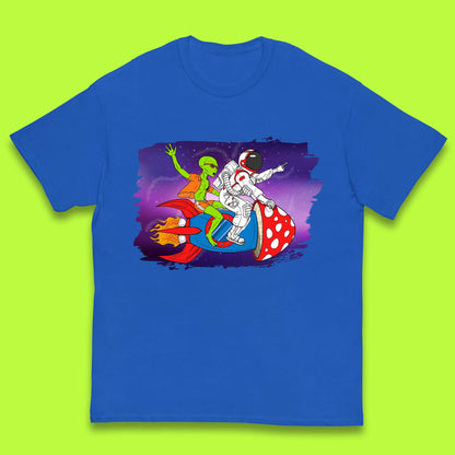 Alien & Astronaut Rocket Ship Kids T-Shirt