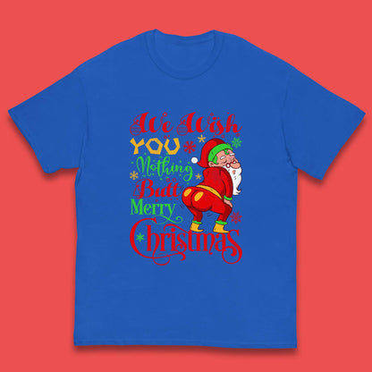 naughty santa christmas kids t shirt