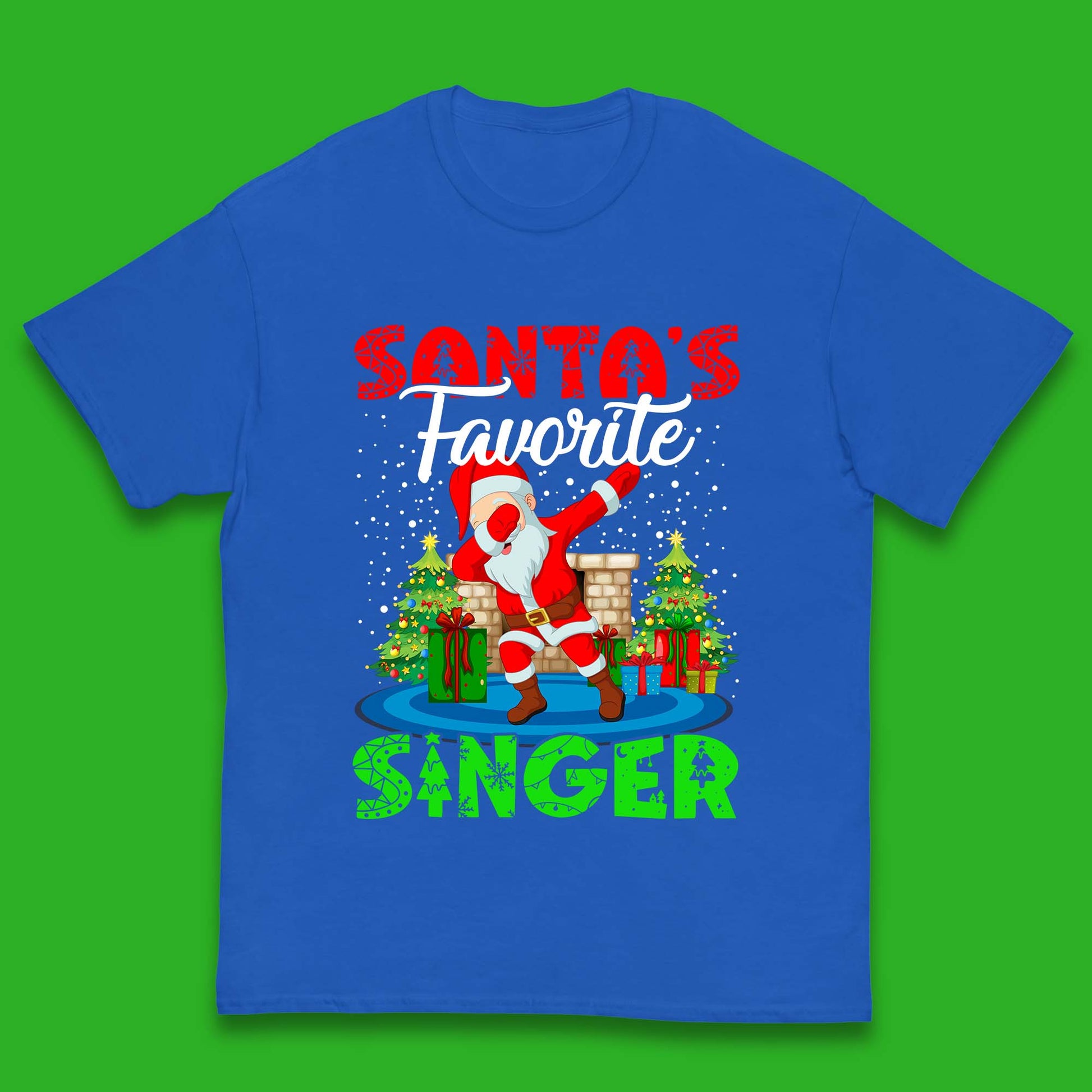 christmas dabbing santa t shirt