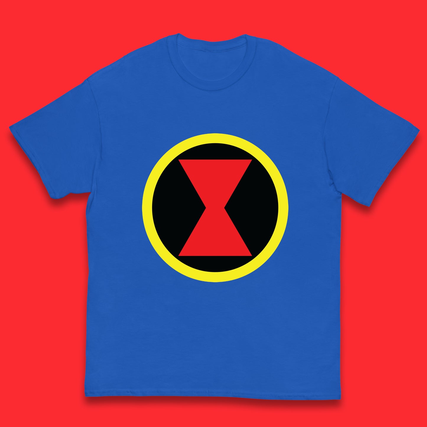 Black Widow Diy Black Symbol Logo Marvel Avengers Superhero Marvel Comics Gift for Marvel Fan Kids T Shirt