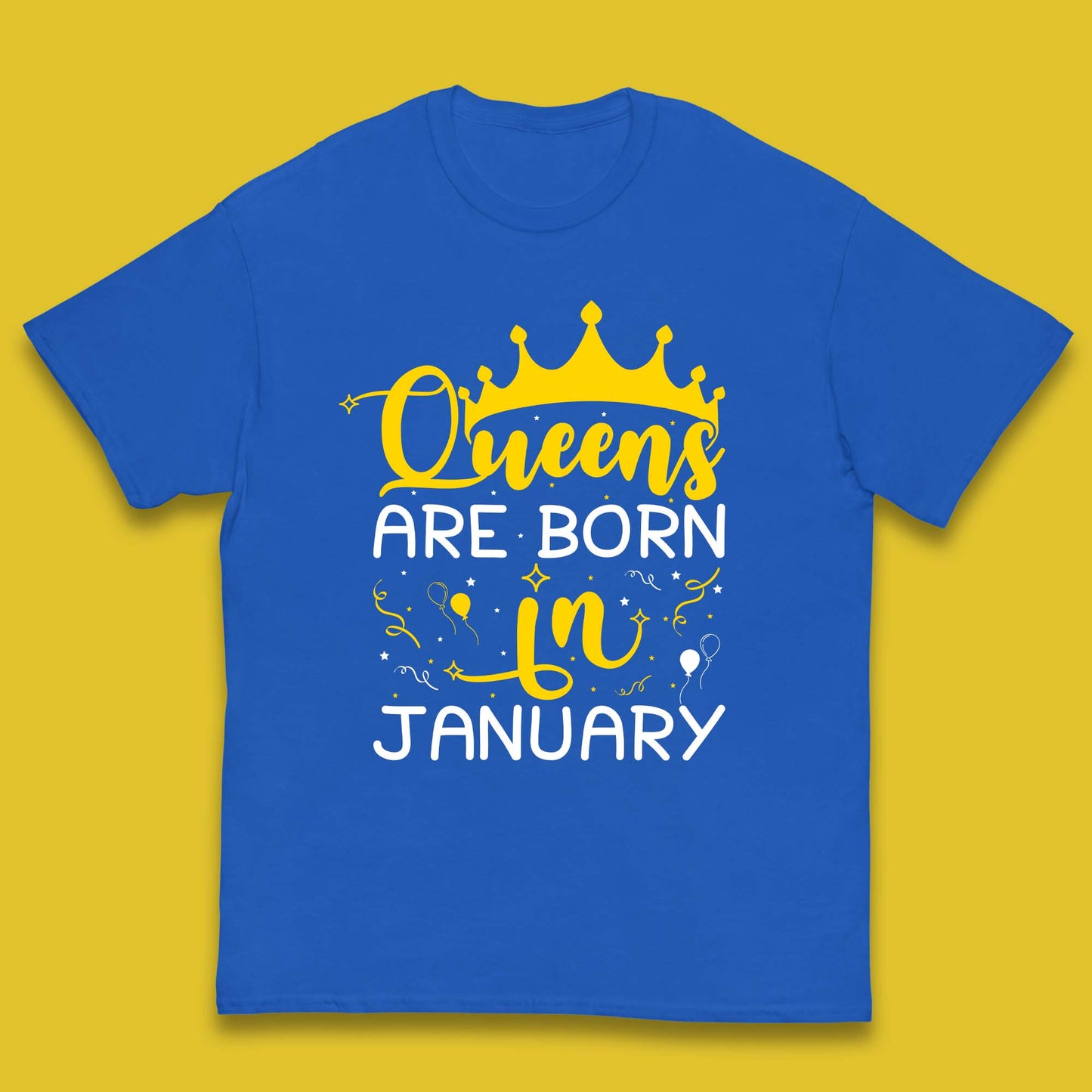 Queens Are Born In January Kids T-Shirt