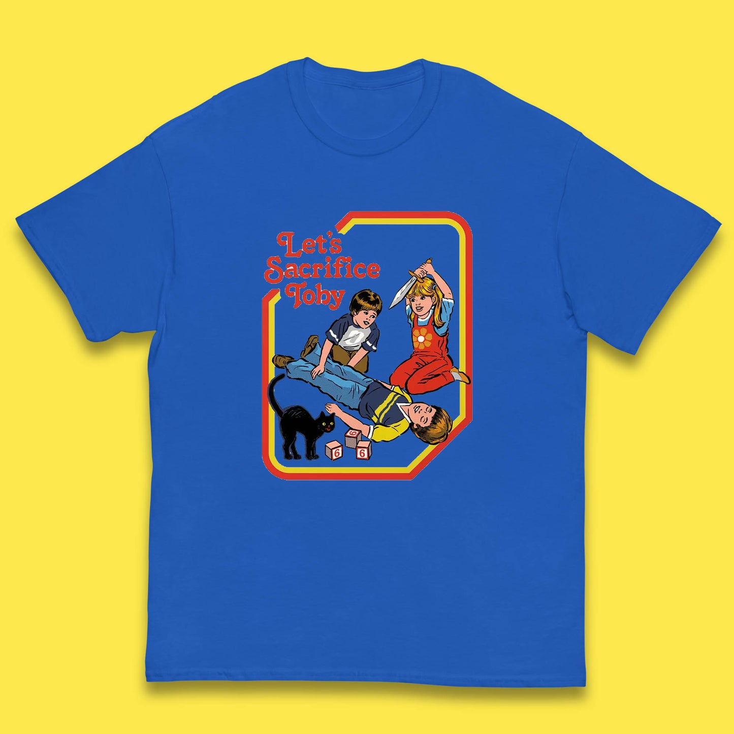 Let's Sacrifice Toby Creepy Incantation Halloween Funny Meme Dark Humor Kids T Shirt
