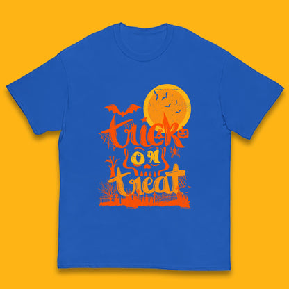 Trick Or Treat Happy Halloween Horror Scary Spooky Season Halloween Vibes Kids T Shirt