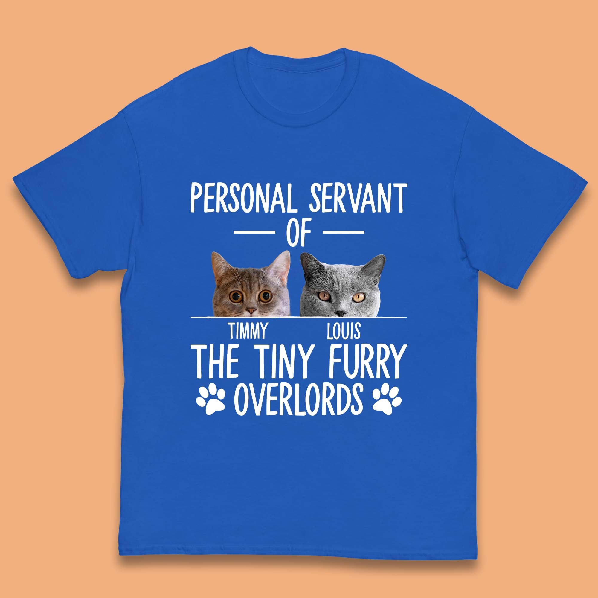 Personalised Servant Of The Tiny Furry Overlords Kids T-Shirt