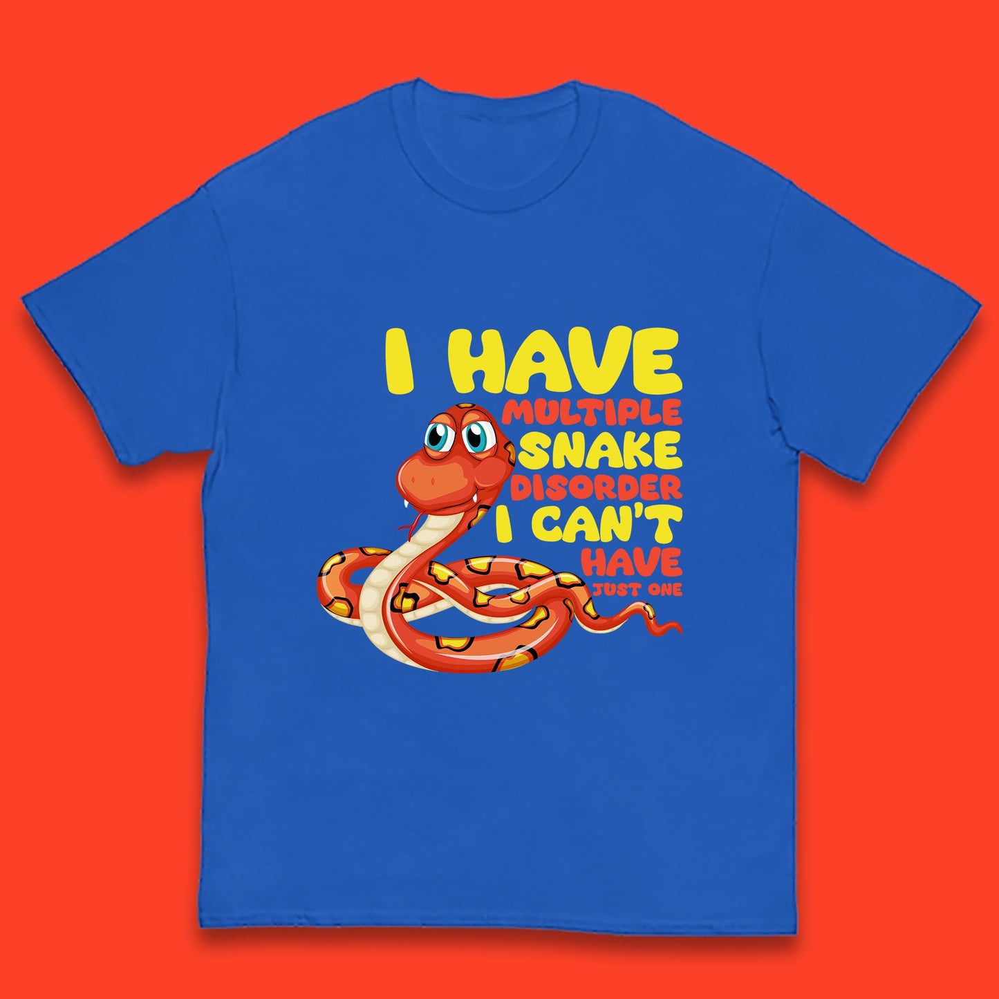 I Have Multiple Snake Disorder I Can't Have Just One Funny Snake Lover Kids T Shirt