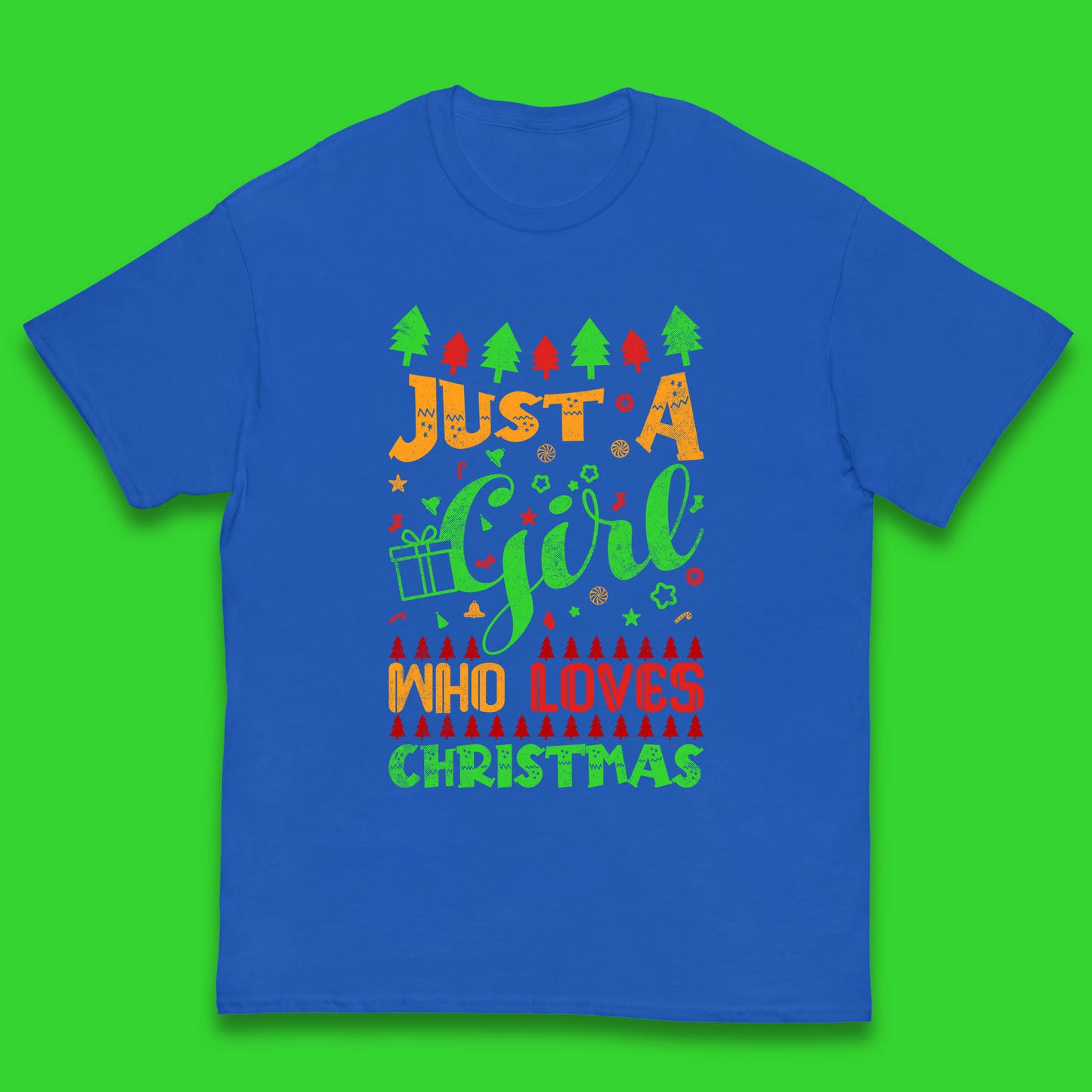 just a girl who loves christmas t shirt