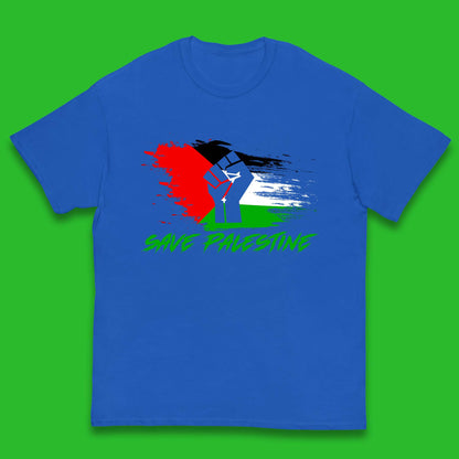 Save Palestine Freedom Protest Fist Palestine Flag Stand With Palestine Support Palestine Kids T Shirt