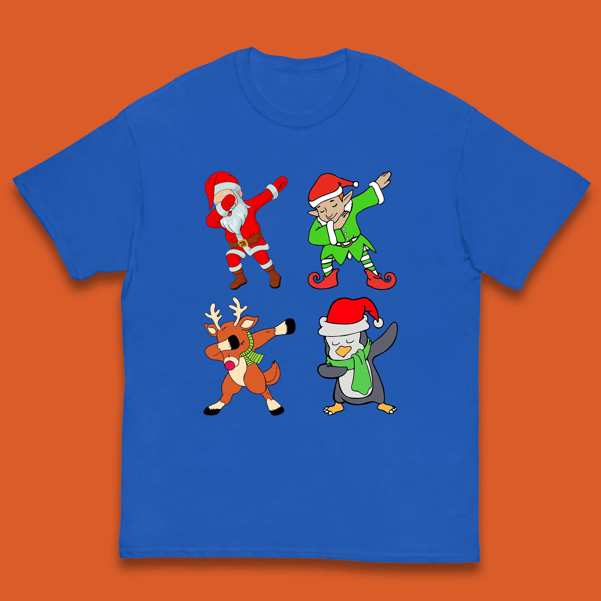 santa claus & friends dabbing t shirt