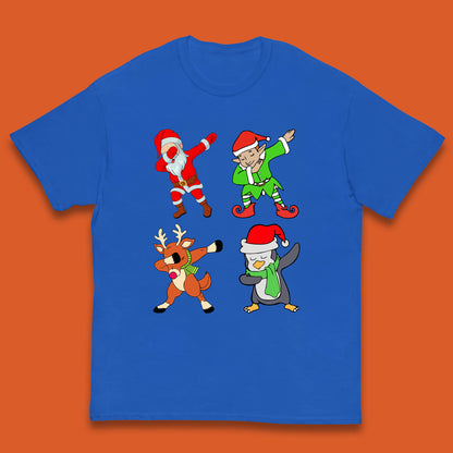 santa claus & friends dabbing t shirt
