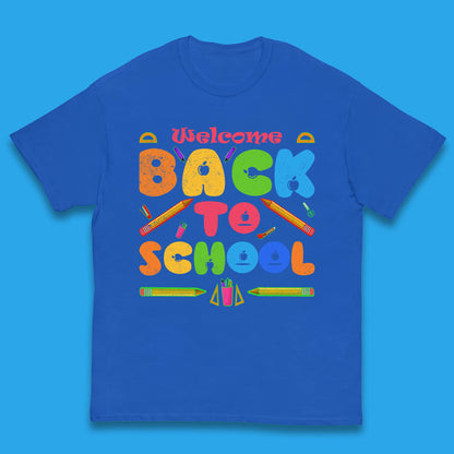 Welcome Back To School Return to the Halls of Learning School Study Gift Kids T Shirt
