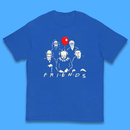 Halloween Friends Horror Movie Killers Characters Halloween Villians Kids T Shirt