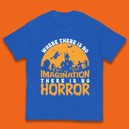 Where There Is No Imagination There Is No Horror Halloween Quote By Sir Arthur Conan Doyle Kids T Shirt