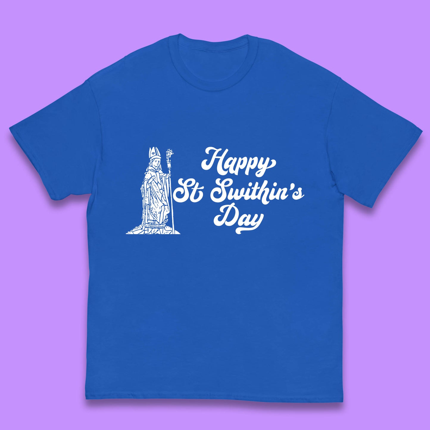 Happy St. Swithin's Day Swithun Weather Folklore Saint Swithun's Day Kids T Shirt