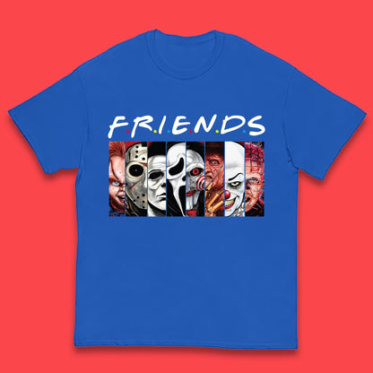 Halloween Friends Horror Movie Characters Killers Scary Friends Kids T Shirt