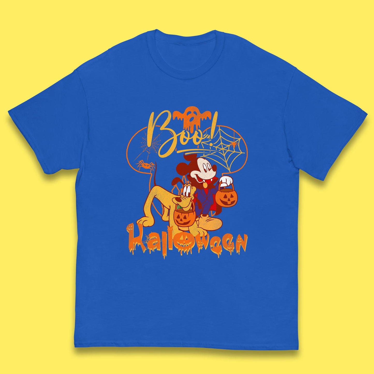 Boo Halloween Mickey Mouse And Pluto Friends Disney Halloween Disneyland Trip Kids T Shirt