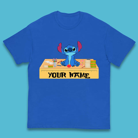 Personalised Disney Stitch Welcome Back To School Your Name Lilo & Stitch School First Day Of School Kids T Shirt