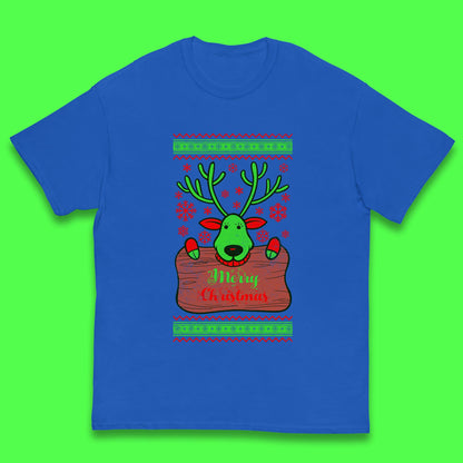 merry christmas reindeer tee