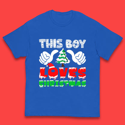this boy loves christmas t shirt