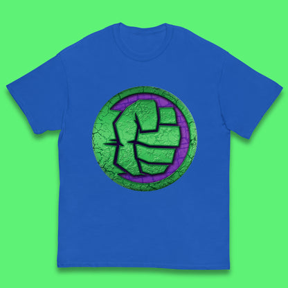 Marvels Avengers The Incredible Hulk Smash Fist Circle Logo Hulk Giant Man Hulk Superhero Movies Kids T Shirt