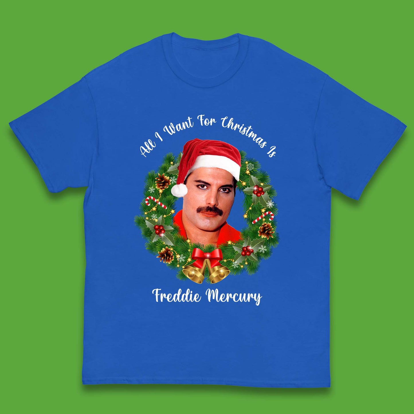 Freddie Mercury Christmas Kids T-Shirt