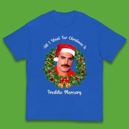 Freddie Mercury Christmas Kids T-Shirt