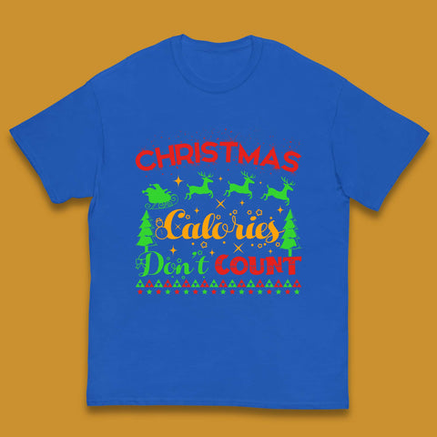 Christmas Calories Don't Count Christmas Food Funny Xmas Kids T Shirt