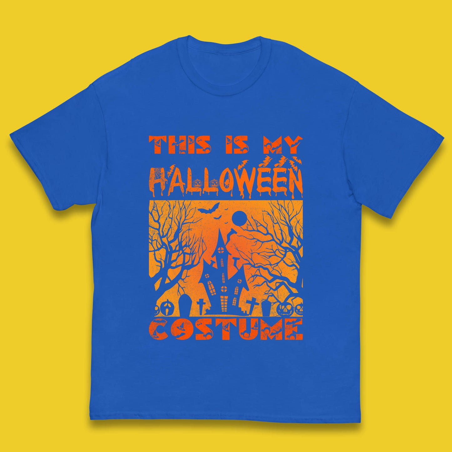 This Is My Halloween Costume Horror Scary Haunted House Spooky Season Kids T Shirt