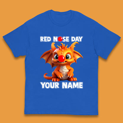 Personalised Red Nose Day Dragon Kids T-Shirt