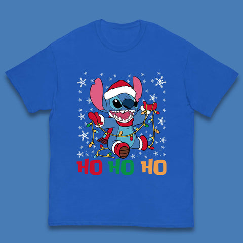 Happy Santa Stitch Christmas Kids T-Shirt