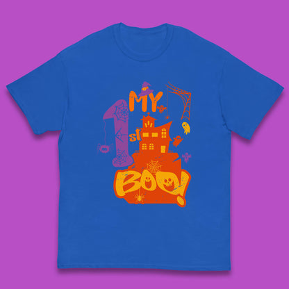 My 1st Boo Halloween Horror Scary Witch House Spooky Season Kids T Shirt