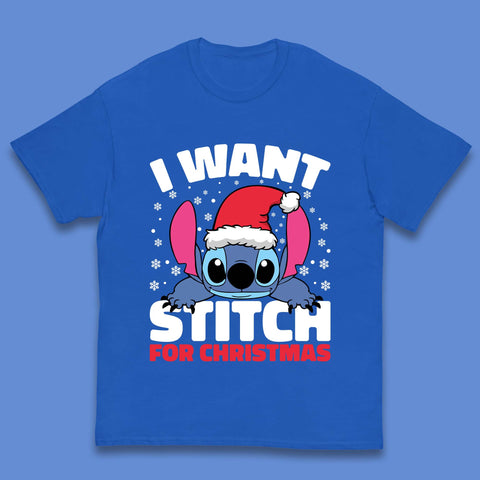 I Want Sticth For Christmas Kids T-Shirt