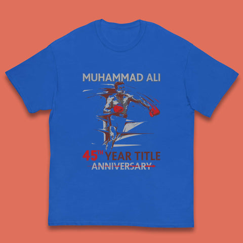 Muhammad Ali 45th Year Title Anniversary World Boxing Champion American Heavyweight Boxer Kids T Shirt
