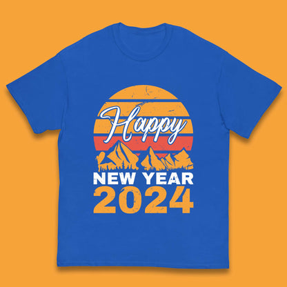 Happy New Year 2024 Camping Camping Kids T-Shirt