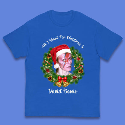 David Bowie Christmas Kids T-Shirt