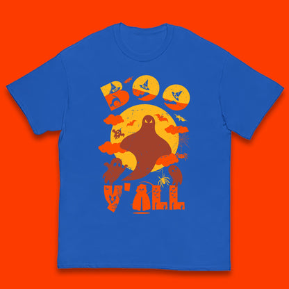 Halloween Boo Y'all Hey Boo Funny Spooky Halloween Party Kids T Shirt